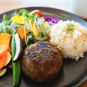のっけ野菜のハンバーグランチ