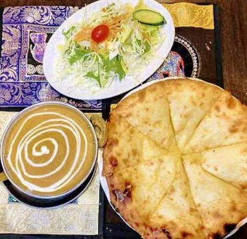 バターチキンチーズナンセット Butter Chicken ＆ Cheese Naan Set