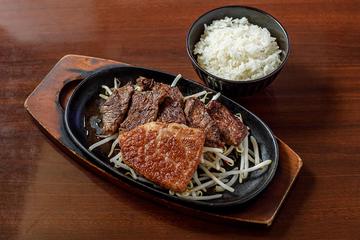 ステーキ2種食べ比べ弁当 和牛赤身ステーキ80gハラミステーキ80g