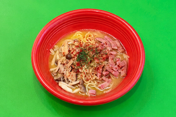 ペペロンチーノ【大盛り】ベーコン＆キノコトッピング.