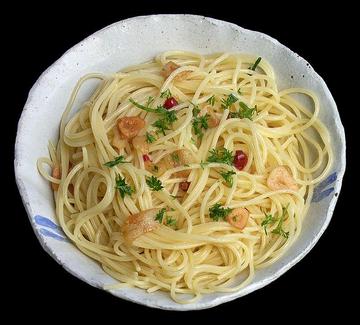 6種の野菜のアーリオ・オーリオ・ペペロンチーノ