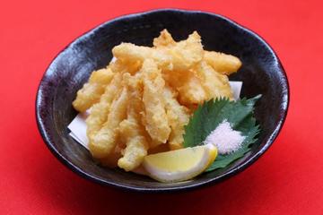 島らっきょう天ぷら