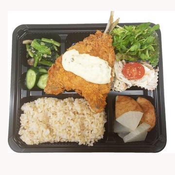 アジフライ玄米定食
