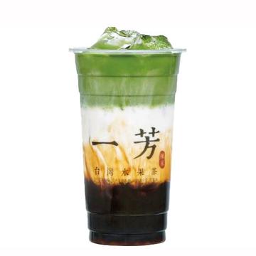 沖縄黒糖タピオカ抹茶ラテ