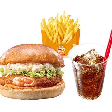 【セット】えびバーガー Shrimp Cutlet Burger Set