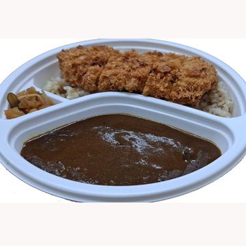 豚カツ玄米カレー