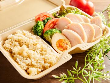 【低糖質 / 鶏胸肉】しっとりヘルシーカオマンガイの玄米セット