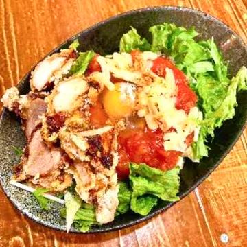 唐揚げEGGタコライス
