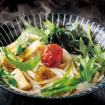 柚子胡椒を効かせた 梅わかめうどん