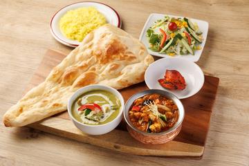 2種カレーセット ベジタブルカレー＆グリーンカレー(弁当)(2curry Veg ＆ Green curry bento)