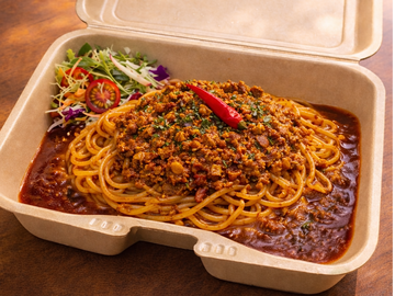 辛いスパイシーカレーミートパスタ
