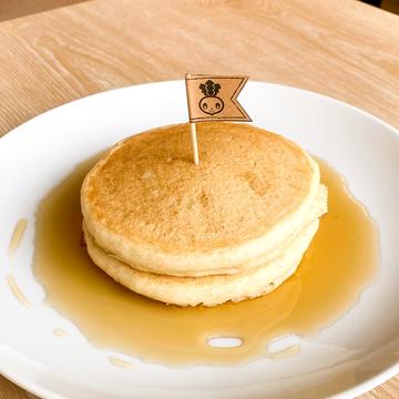 米粉とオーガニックオーツ麦粉グルテンフリーパンケーキ メープルシロップ付(2枚)