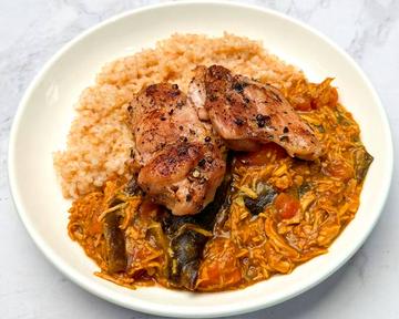 とりもものパワーバランスカレー Power balance curry with chicken thigh