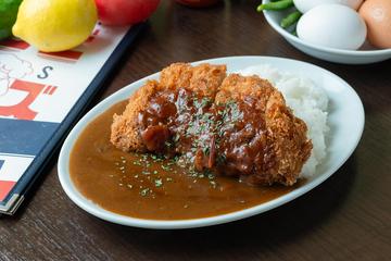 ポークカツカレーライス roast pork cutlet on the curry rice