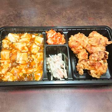 麻婆豆腐+鳥唐揚げ