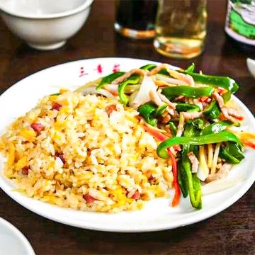 炒飯＆チンジャオロースコンボ Fried Rice ＆ Green Pepper Steak Combo