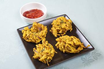Masala Onion Pakora(4pieces) フライドマサラオニオンパコラ(4個)/Fried