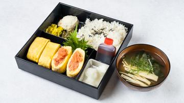 明太出し巻き弁当(味噌汁付)