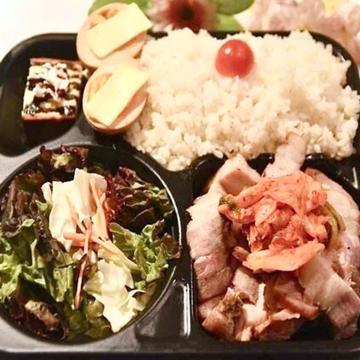 豚肉キムチ炒めセット pork kimichi fried set