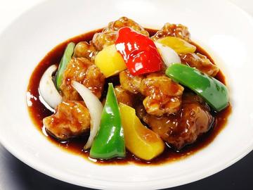 鶏唐揚げの黒酢ソース