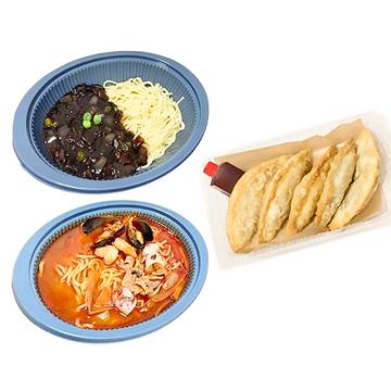 【お得セット】 中華セット F (ジャジャン + 海鮮チャンポン+揚げマンドゥ)