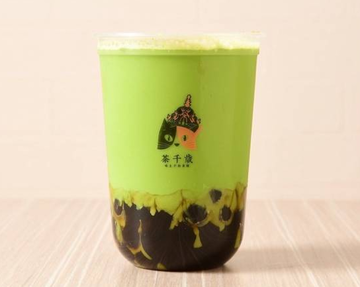 ブランクタピオカ抹茶ミルクティー M Black Tapioca Matcha Milk Tea (Medium)