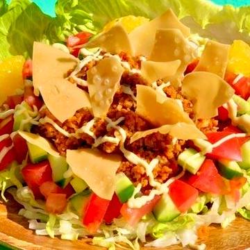 大豆ミートタコライス