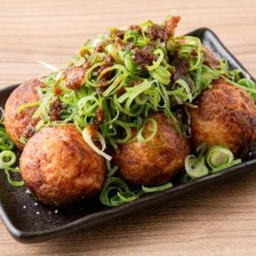 ネギ増しにんにく醤油 たこ焼き6個