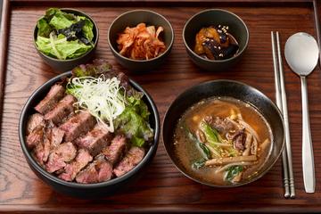 王道ハラミステーキ丼定食(100g) Harami Steak Bowl Set Meal