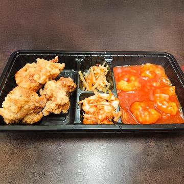 エビチリ+鳥唐揚げ
