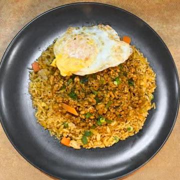 fry Egg Spicy Topping Keema Chahan 卵のスパイシートッピングキーマチャーハン