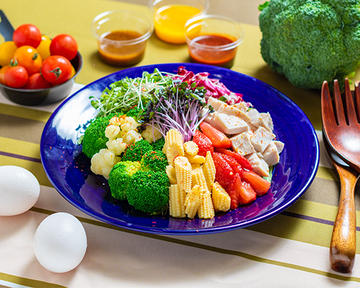 マッスルチキンパワーサラダ ハーフサイズ