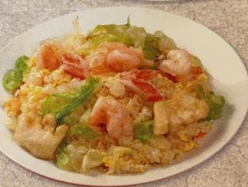 海鮮レタス炒飯