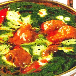 サグマトンカレー/Saag Mutton