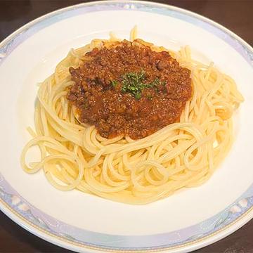 ミートソースパスタ