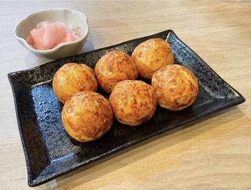 素焼き たこ焼き(ガリ添え)Plain(Plckled ginger)