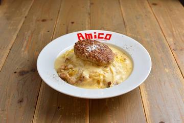 プレミアムカルボナーラ＆ハンバーグ Premium Carbonara＆ハンバーグ