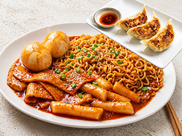 ラッポギと焼き餃子3個