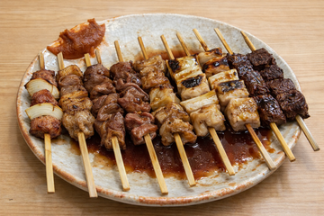 もつ焼き・やきとり10本盛り合わせ(タレ)