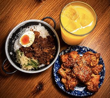 5 中華風テリヤキチキン+ルーローハン+選べるドリンクセット