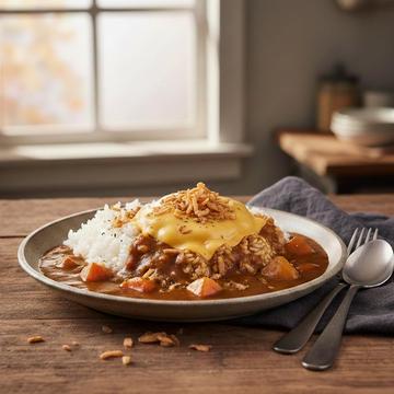 チーズのせカレー