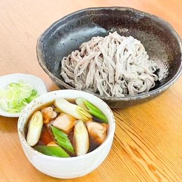 かしわせいろそば(北海道産若鶏使用)