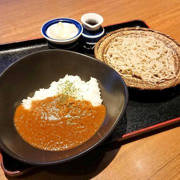挽肉カレー&手打ち蕎麦セット