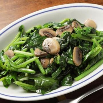 ほうれん草とマッシュルームのソテー Sauteed spinach &Mushroom