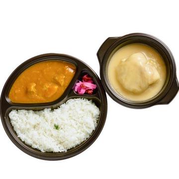欧風ポークカレーライス ＆ ロールキャベツ1貫