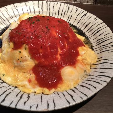 ふわとろオムライス～旨辛いトマトソース～