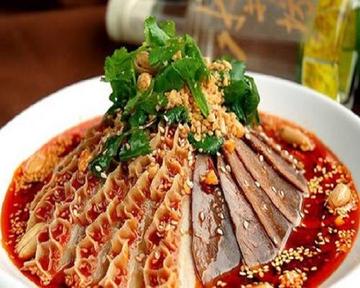 夫妻肺片  牛肉とハチノスの四川風マーラー和え