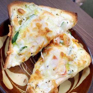 野菜チーズトースト+アイスコーヒー