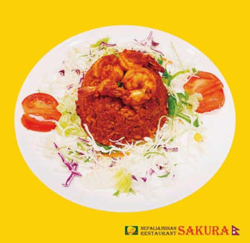 プラウンビリヤニ Prawn Biryani