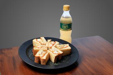 エビフライサンド+ジンジャーエール